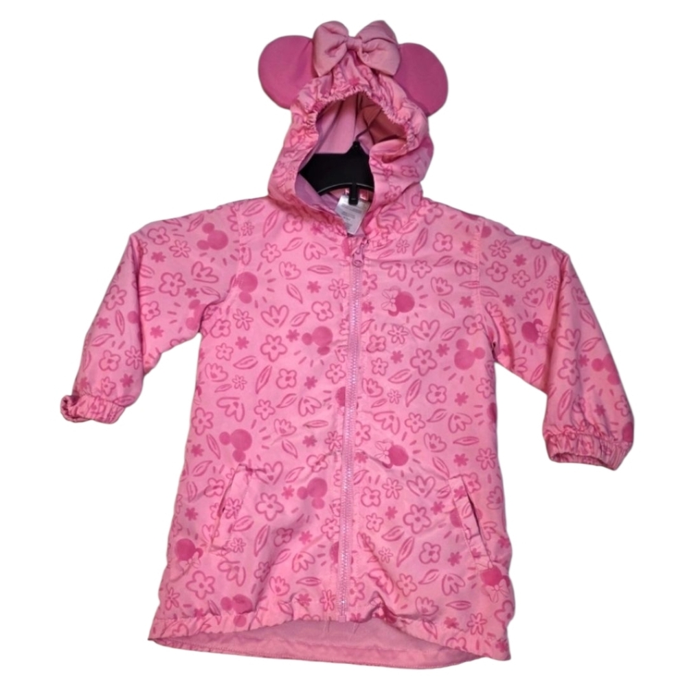 Disney Pink Minnie Mouse Hooded Jacket 3T